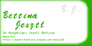 bettina jesztl business card